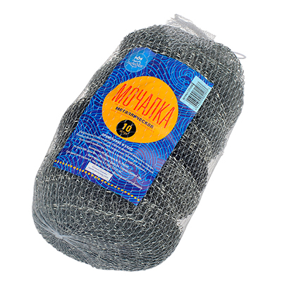 Губка металлическая "Большая" (1*10/100уп)