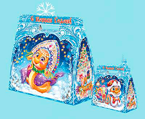 Подарок НГ Сумка "Со Змейкой" 1,2кг (1/220)