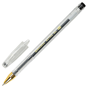 Ручка гелевая черная (1/12)