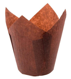 Форма бумажная "Тюльпан" 50*80 коричневый (1*180/10уп)