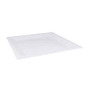 Тарелка квадратная 210мм плоская белая (1*3)