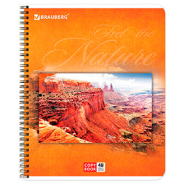 Тетрадь А5 клетка на спирали 48л. (1/5)