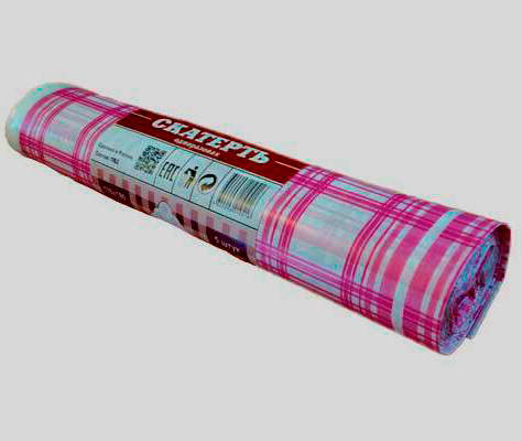 Скатерть 110*180 КЛЕТКА красная (1*5/20рул)