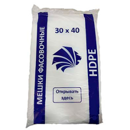 Пакет фасовочный 30*40-15мкм "Лев синий" (1*700/10уп) Асс