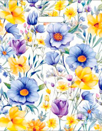 Пакет с вырубной ручкой 36*43-35мкм "Цветник" (1*50/20уп)