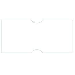 Этикет лента 21,5*12 Белая (700 этикеток) (1*10/27)