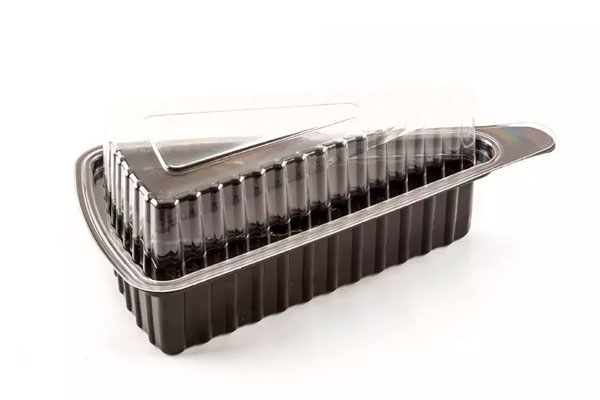 Контейнер для торта, треугольник ЧЕРНЫЙ (1/25/800)