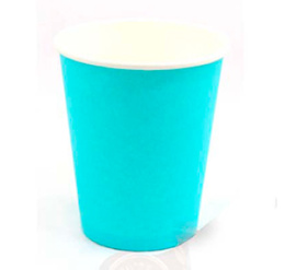 Стакан 250мл. для горячего Бирюзовый (1*50/20уп)